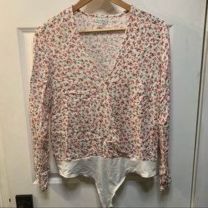 Floral V-Neck Bodysuit